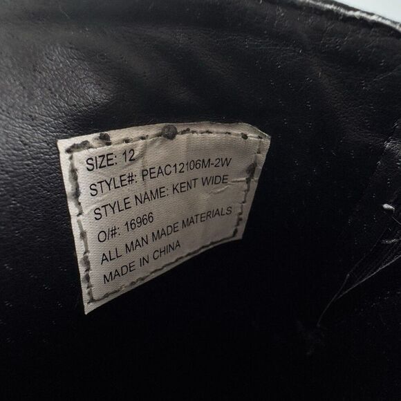 Perry Ellis Portfolio Men’s Size 12 Kent Wide Black Slip On Loafers Dress Shoes - Picture 3 of 10